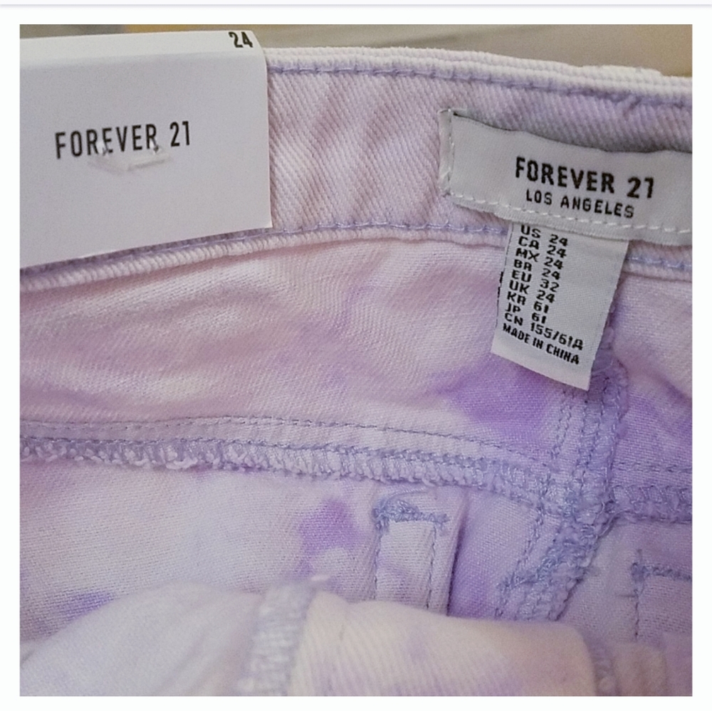 2/$25 NWT Forever 21 Los Angeles Denim Mini Skirt Size24 - Picture 8 of 8